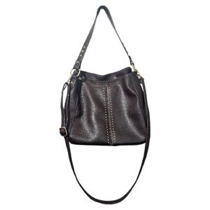 Montana West Brown Studded Crossbody Shoulder Bag Western Boho Purse